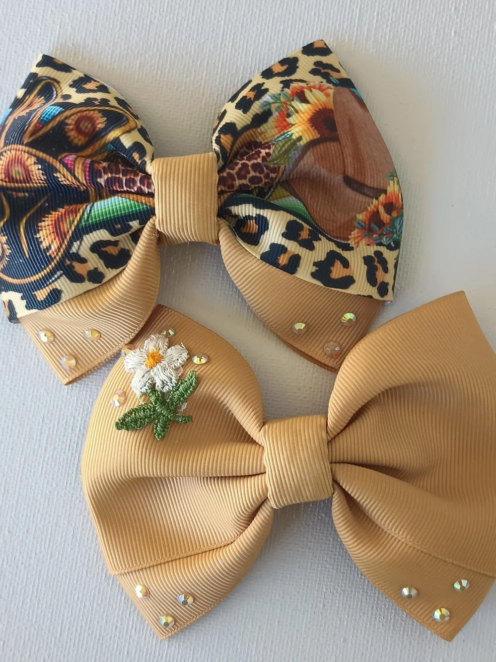 Handmade Fall Hair Bow Gift Set/ Girls Hair Accesories (5 Pieces)